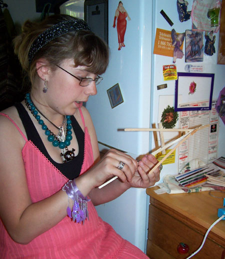 (She's very good with crafts!)