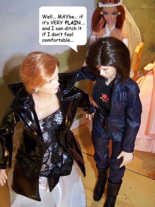 I think she's ALMOST convinced!