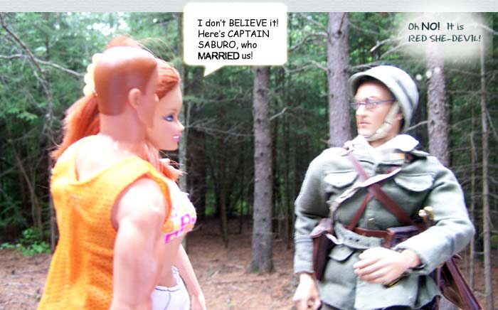 And to THINK he was just having a quiet read in the, er... uh..