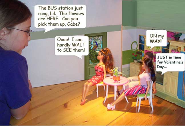 Lilith and her helpers await her first big delivery...