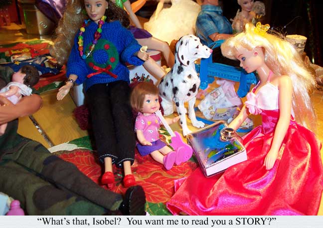 Idril reads Isobel a story...