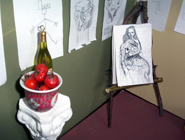 Peter is left with an impressive collection of artwork!