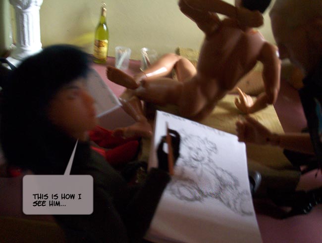 Motoko's view is certainly... unique...